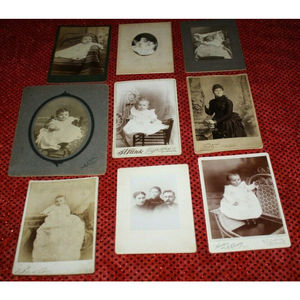 Vintage Black & White Photos Lot of 9 Late 1800's- Early 1900's #6
